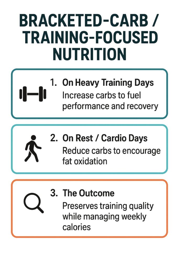 Infographic - Bracketed-carb - training-focused nutrition