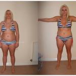 blonde weight loss before after